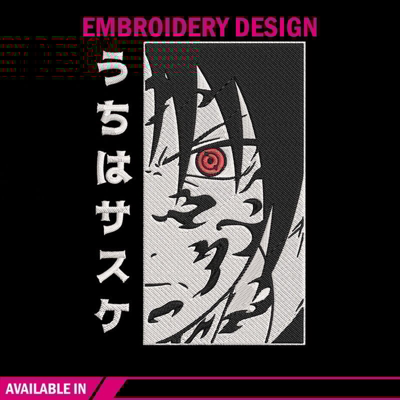 Uchiha Sasuke Embroidery Design, Naruto Embroidery, Embroidery File,Anime Embroidery, Anime shirt, Digital download..jpg