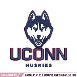 uconn huskies embroidery design, uconn huskies embroidery, logo sport, sport embroidery, ncaa embroidery