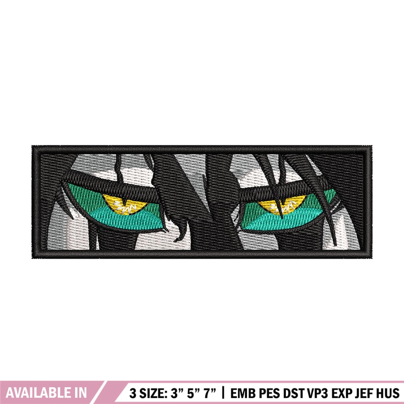Ulquiorra Eyes embroidery design, Bleach embroidery, Anime design, Embroidery file, Embroidery shirt, Digital download.jpg