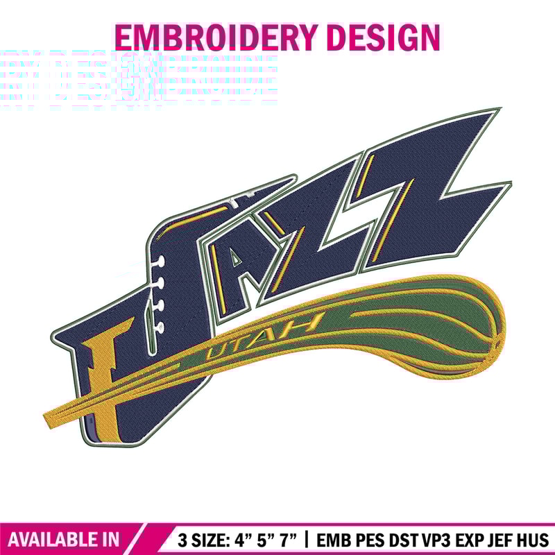 Utah Jazz logo embroidery design,NBA embroidery, Sport embroidery, Embroidery design, Logo sport embroidery..jpg