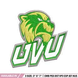 utah valley wolverines embroidery design, utah valley wolverines embroidery, sport embroidery, ncaa embroidery