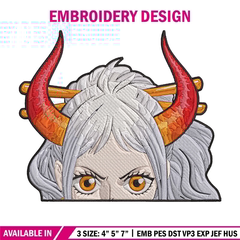 Yamato peeker Embroidery Design, One piece Embroidery, Embroidery File, Anime Embroidery,Anime shirt,Digital download.jpg