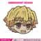 Zenitsu sticker Embroidery Design, Demon slayer Embroidery, Embroidery File, Anime Embroidery, Digital download.jpg