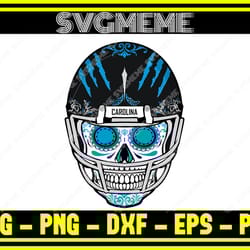 sugar skull carolina panthers nfl svg png dxf eps pdf clipart for cricut sugar s,nfl svg,nfl football,super bowl, super