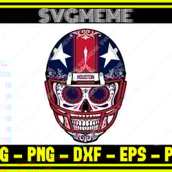 sugar skull houston texans nfl svg png dxf eps pdf clipart for cricut sugar skul,nfl svg,nfl football,super bowl, super