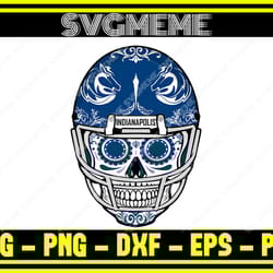 sugar skull indianapolis colts nfl svg png dxf eps pdf clipart for cricut sugar ,nfl svg,nfl football,super bowl, super