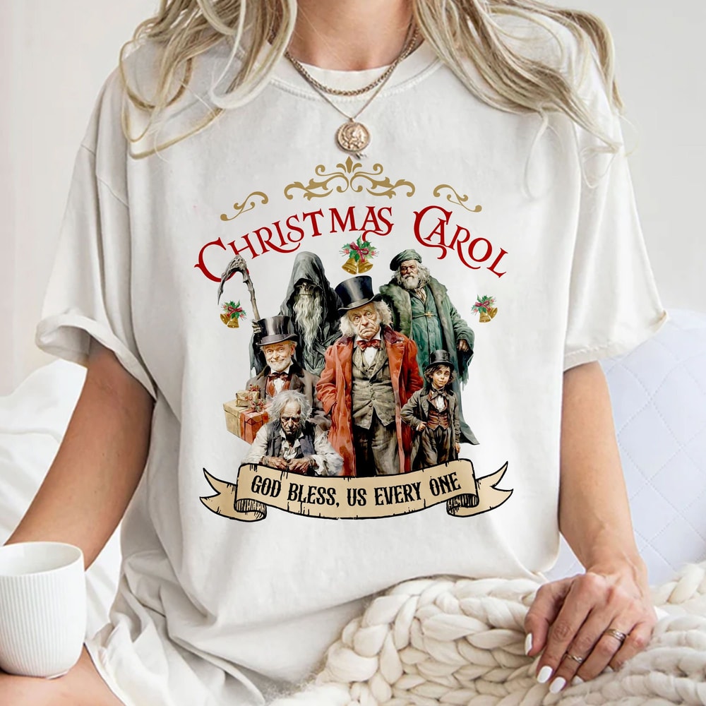 A Christmas Carol Shirt, Scrooge and Marley Christmas Shirt, Bookish Dickens Christmas Shirt, Retro Unisex T Shirt Sweatshirt Hoodie.jpg