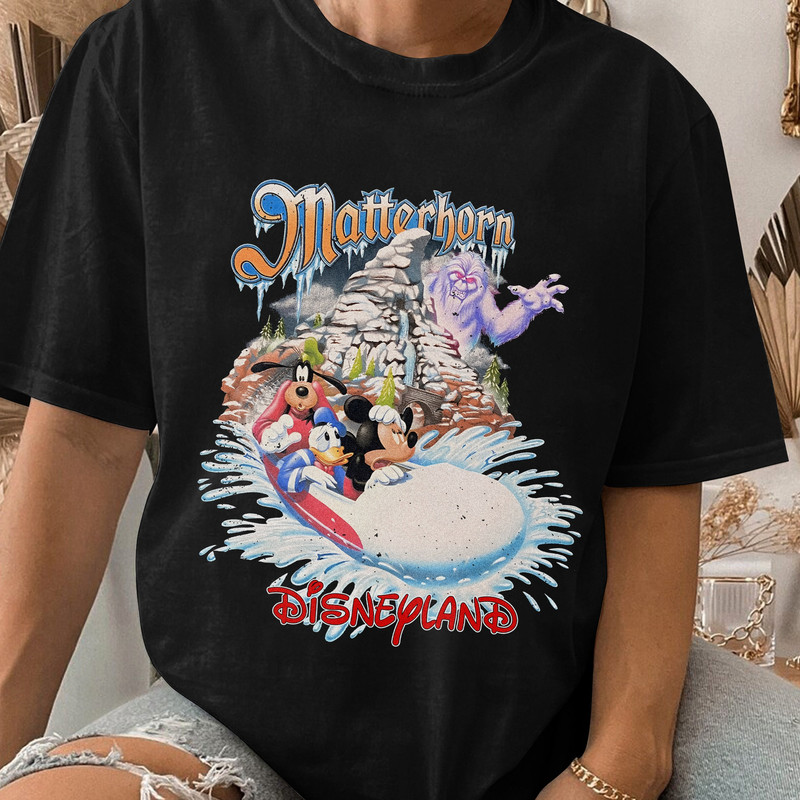 Disneyland Matterhorn Unisex T-Shirt Sweatshirt Hoodie, Matterhorn Bobsleds T-Shirt, Vintage Disneyland Matterhorn Gift.jpg