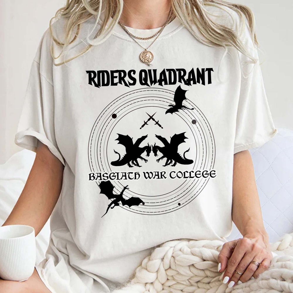 Fourth Wing Shirt, Basgiath War College, Dragons Fantasy Shirt, Violet Sorrengail, Riders quadrant, bookish Unisex T Shirt Sweatshirt Hoodie.jpg