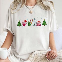 kirby christmas tree tee, funny christmas kirby, christmas g