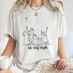 oh holy night shirt, christian shirts, christmas shirt, jesu