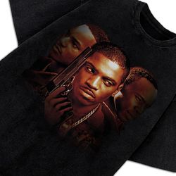 paid in full mitch ace & rico oil paint style classic hood hip hop movie t-shirt