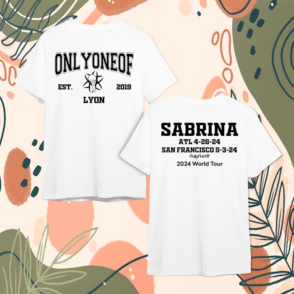 Custom Double Sided OnlyOneOf Kpop Shirt, OnlyOneOf lyOn Shirt, Onlyoneof World Tour Tee, Onlyoneof Fan Gifts, Kpop Merch, Onlyoneof Shirts 1.jpg