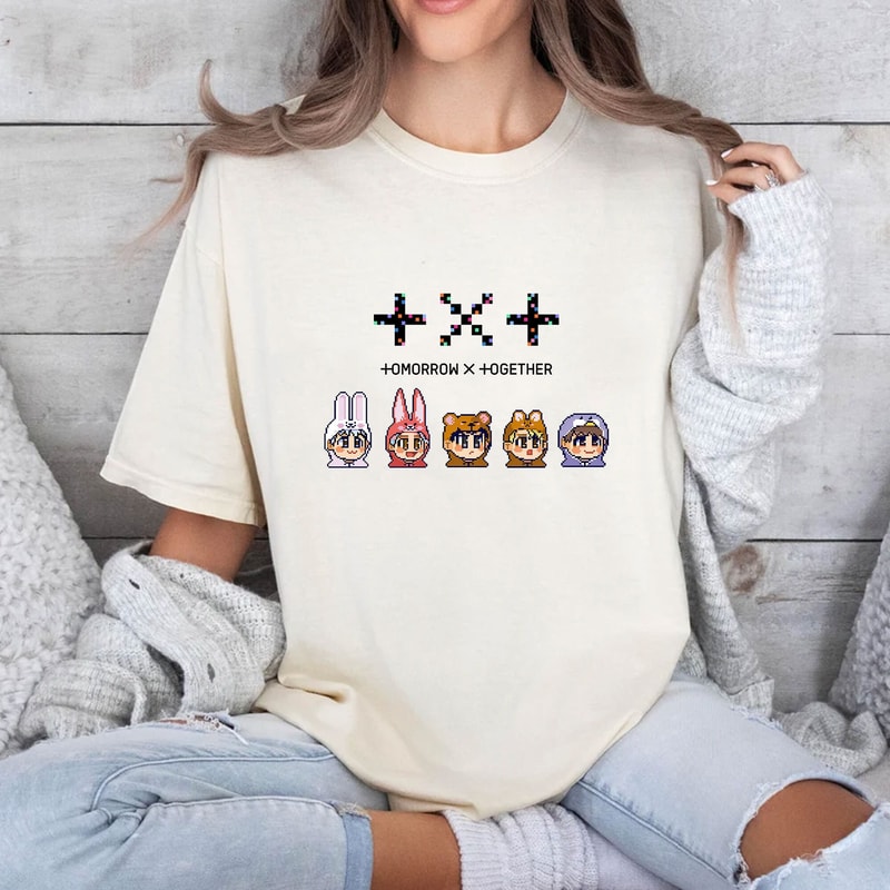 Cute TXT Shirt, TomorrowxTogether TXT Blue Hour Shirt, Kpop TXT Album Shirt, Txt Merch, Txt Moa Shirt, Tomorrow X Together Yeonjun Soobin.jpg