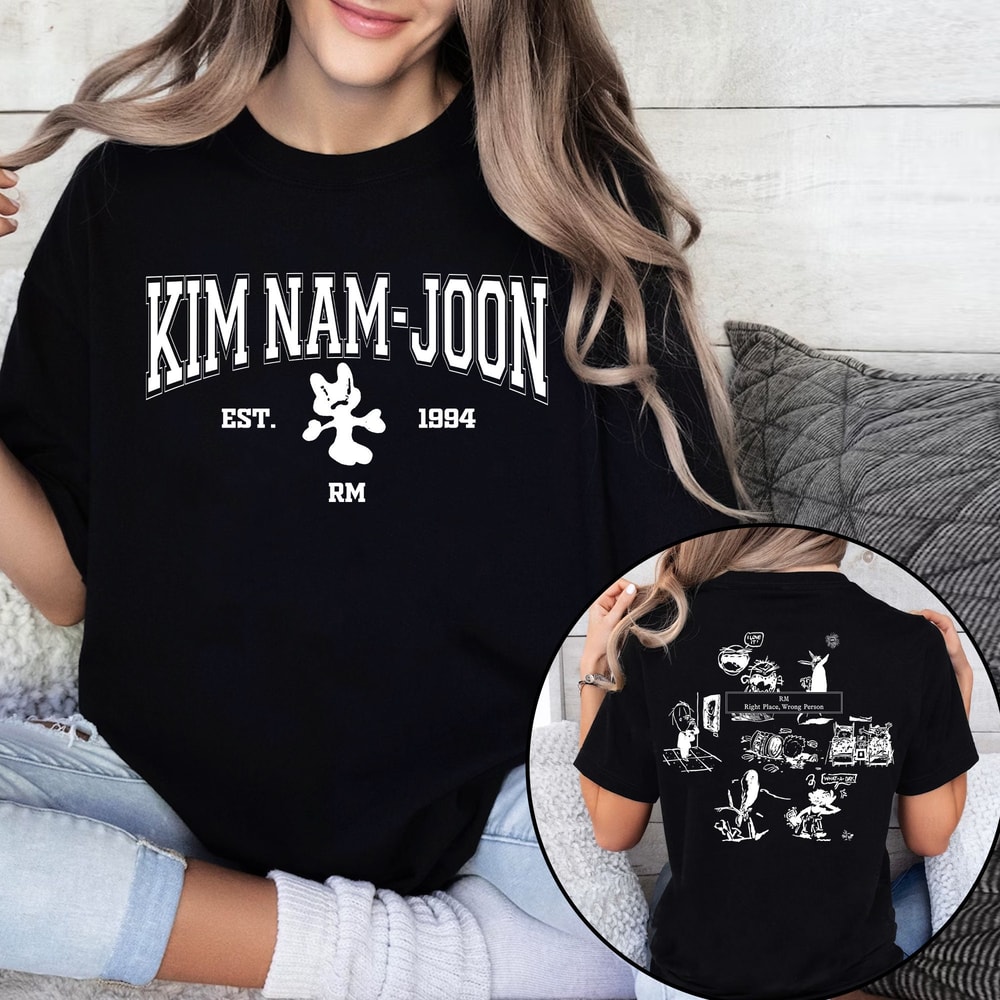Double Sided RM Right Place Wrong Person Shirt, RM Kim Namjoon Shirt, Namjoon RPWP Shirt, Kpop Bangtan Rm Shirt, Rap Monster Tee, Army Shirt.jpg