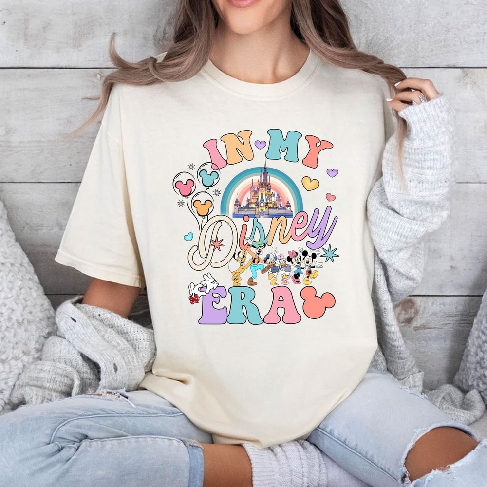 In My Disney Era Shirt, Retro Disney Castle Shirt, Mickey And Friends Disneyland Vacation Shirt, Disney Family Trip Shirt, WDW Tee.jpg