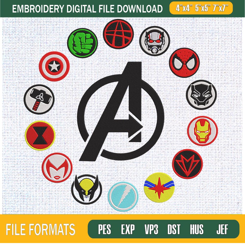 All Logo Avengers Embroidery Designs, Avengers Machine Embroidery Design, Machine Embroidery Designs - Premium & Original SVG Cut Files.jpg