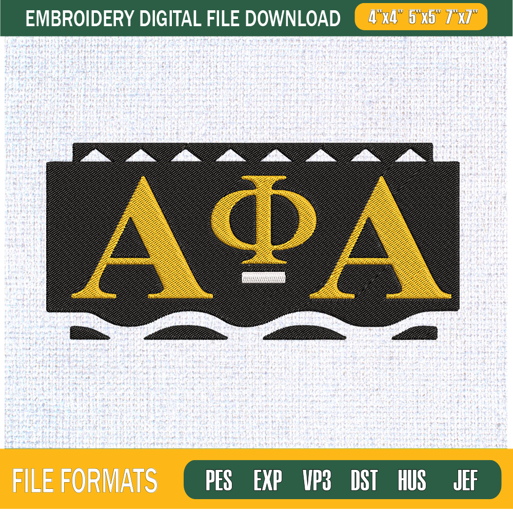 Alpha Phi Alpha Embroidery Designs, Historically Black Colleges and Universities Machine Embroidery Design, Machine Embroidery Designs - Premium & Original SVG