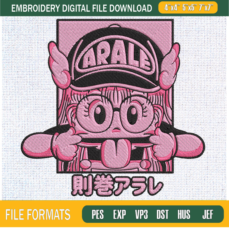 Arale Norimaki Embroidery Designs, Dr. Slump Machine Embroidery Design, Machine Embroidery Designs - Premium & Original SVG Cut Files.jpg