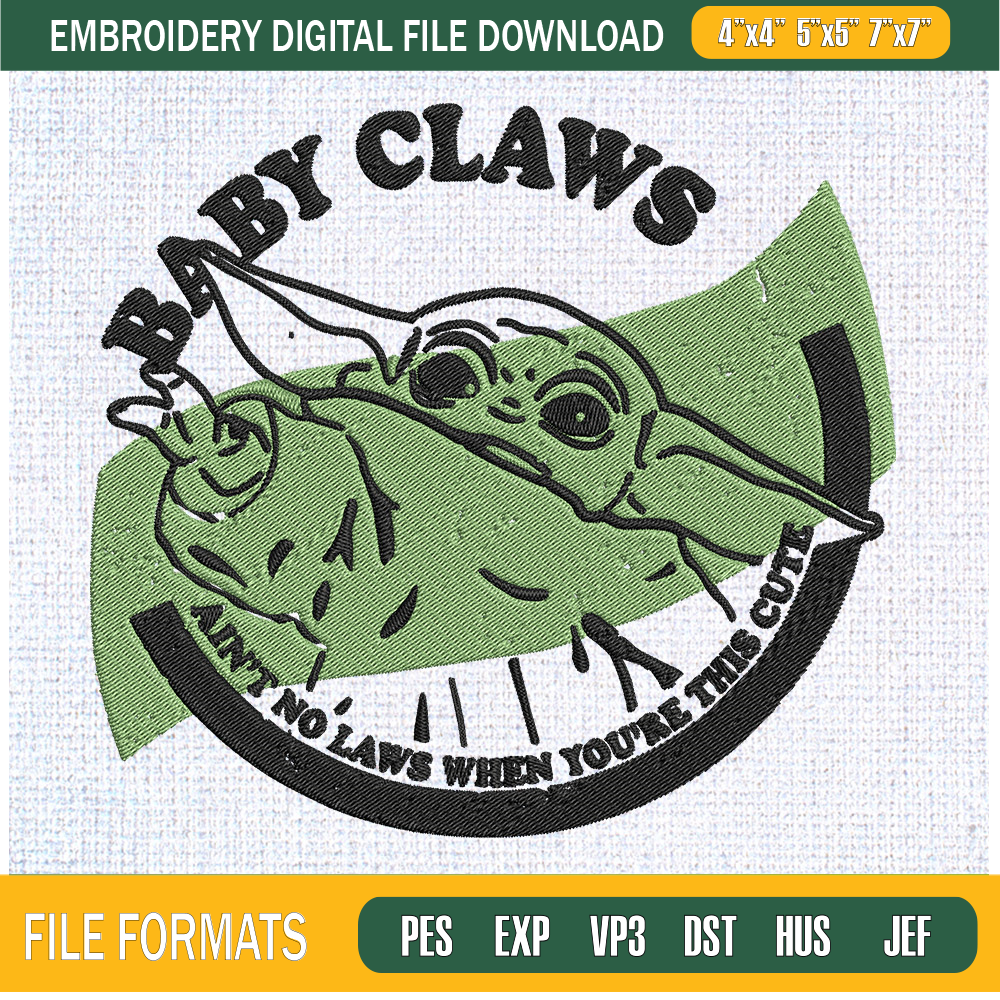 Baby Claws Baby Yoda Embroidery Designs, Star Wars Machine Embroidery Design, Machine Embroidery Designs - Premium & Original SVG Cut Files.jpg
