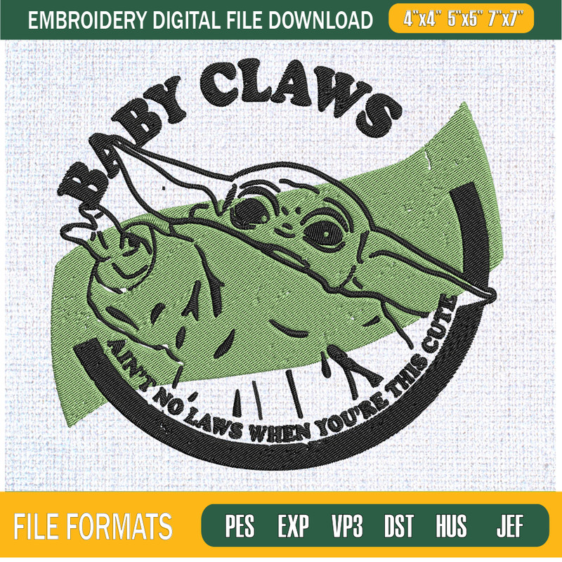 Baby Claws Baby Yoda Embroidery Designs, Star Wars Machine Embroidery Design, Machine Embroidery Designs - Premium & Original SVG Cut Files.jpg