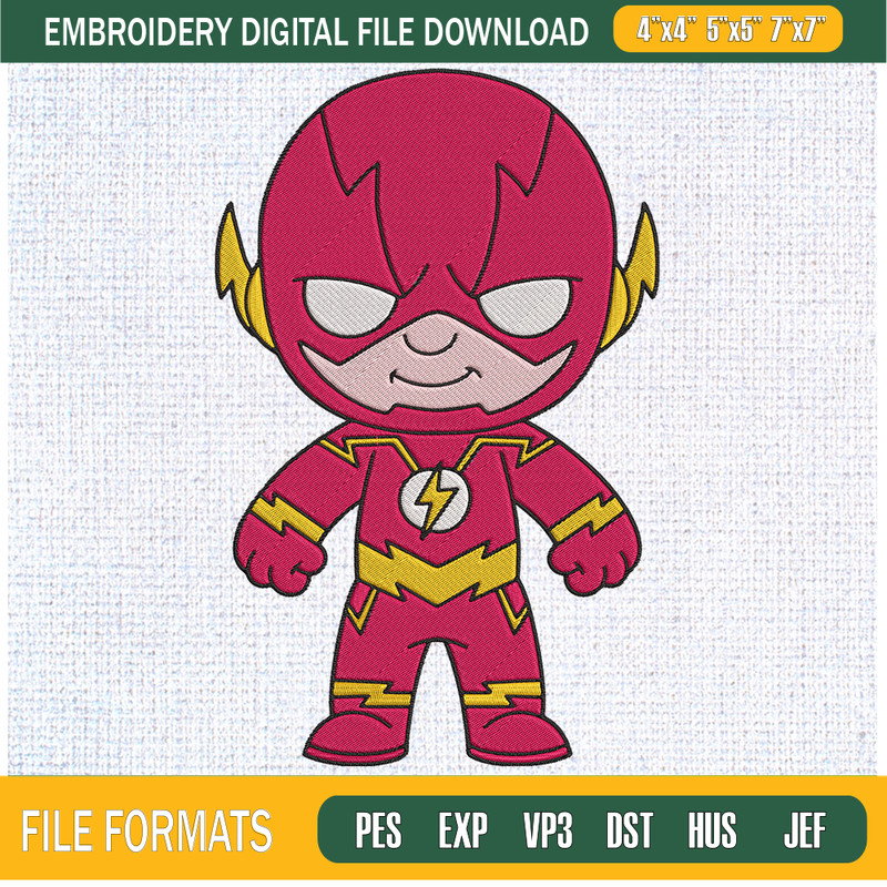 Baby Flash Embroidery Designs, DC Comics Machine Embroidery Design, Machine Embroidery Designs - Premium & Original SVG Cut Files.jpg