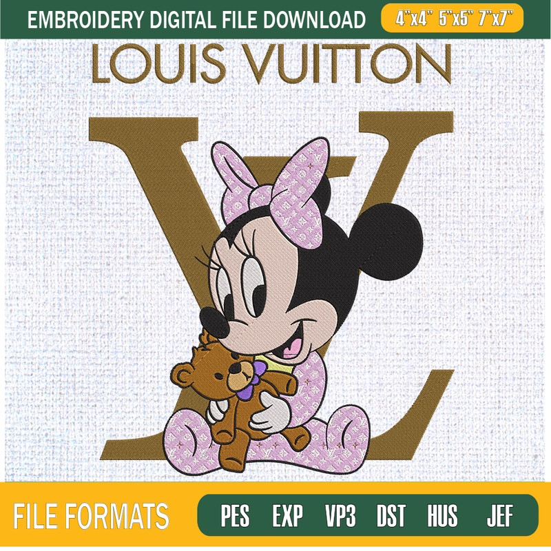 Baby Minnie Hug Teddy Bear Embroidery Designs, Disney Minnie Mouse Machine Embroidery Design, Machine Embroidery Designs - Premium & Original SVG Cut Files.jpg