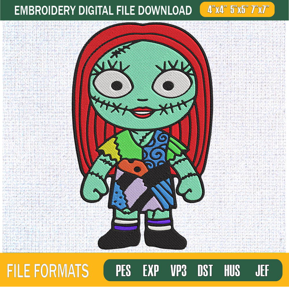 Baby Sally Do The Nightmare Embroidery Designs, Halloween Machine Embroidery Design, Machine Embroidery Designs - Premium & Original SVG Cut Files.jpg