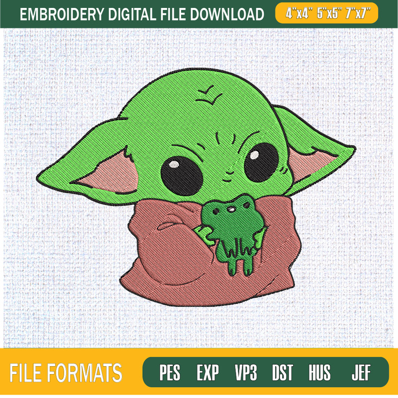 Baby Yoda Cute Frogs Embroidery Designs, Baby Yoda Machine Embroidery Design, Machine Embroidery Designs - Premium & Original SVG Cut Files.jpg