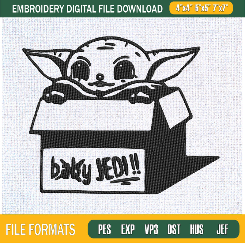 Baby Yoda In Box Jedi Embroidery Designs, Star Wars Machine Embroidery Design, Machine Embroidery Designs - Premium & Original SVG Cut Files.jpg