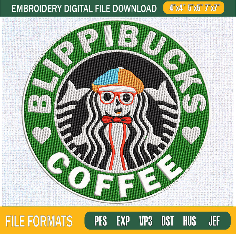 Blippi Buck Coffee Embroidery Designs, Blippi Machine Embroidery Design, Machine Embroidery Designs - Premium & Original SVG Cut Files.jpg