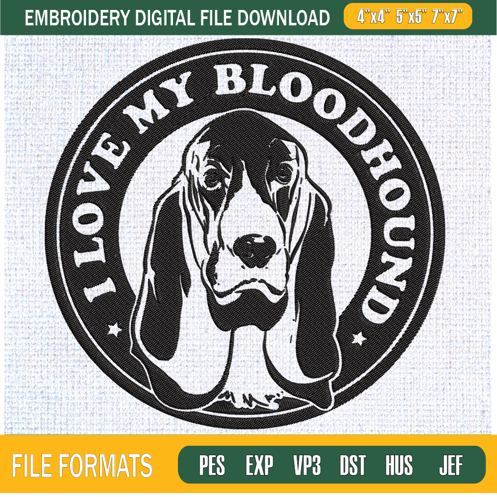 Bloodhound Love Embroidery Designs, Dog Machine Embroidery Design, Machine Embroidery Designs - Premium & Original SVG Cut Files.jpg