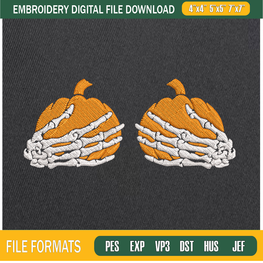 Bony Hand With Pumpkins Embroidery Designs, Halloween Machine Embroidery Design, Machine Embroidery Designs - Premium & Original SVG Cut Files.jpg