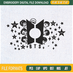 bts chibi embroidery designs, bts machine embroidery design, machine embroidery ,embroidery design,embroidery svg,machin