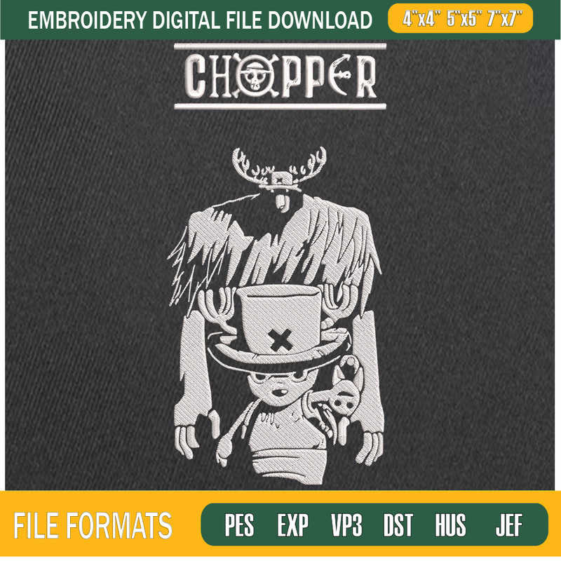 Chopper One Piece Embroidery Designs, One Piece Machine Embroidery Design, Machine Embroidery Designs - Premium & Original SVG Cut Files.jpg