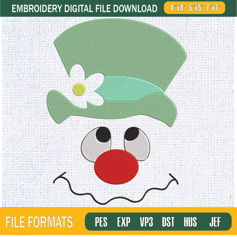 Cute Face Snowman Embroidery Designs, Christmas Machine Embroidery Design, Machine Embroidery Designs - Premium & Original SVG Cut Files.jpg