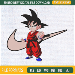 cute goku kids with nike embroidery designs, dragon ball machine embroidery desi,embroidery design,embroidery svg,machin