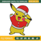 Cute Pikachu Christmas Embroidery Designs, Christmas Machine Embroidery Design - Premium & Original SVG Cut Files.png