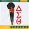 Delta Sigma Theta 1913 Girl Afro Embroidery Designs, Historically Black Colleges and Universities Machine Embroidery Design, Machine Embroidery Designs - Premiu