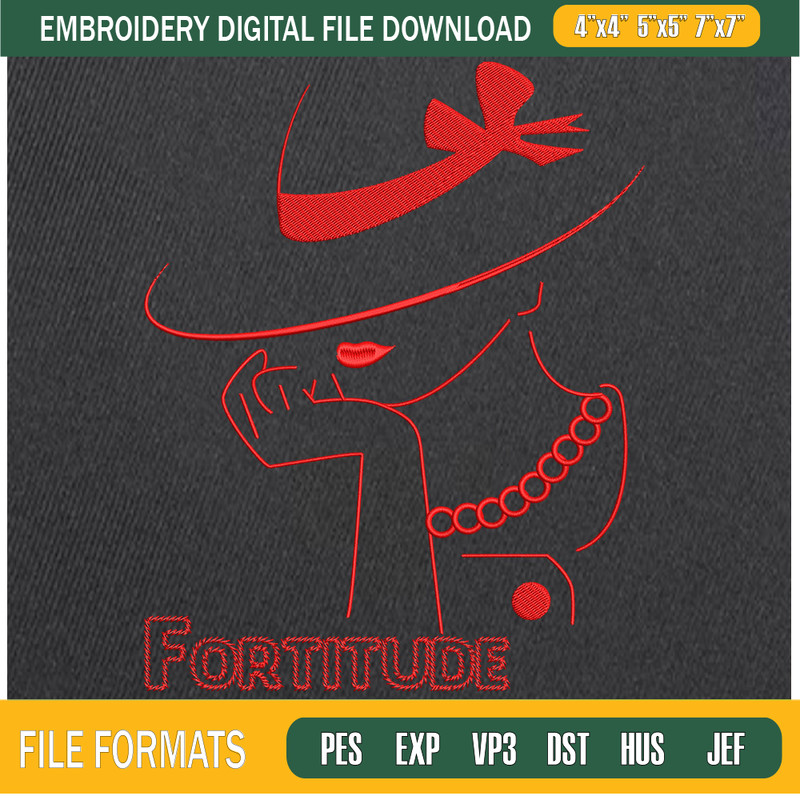 Delta Sigma Theta Fortitude Girl Embroidery Designs, Historically Black Colleges and Universities Machine Embroidery Design, Machine Embroidery Designs - Premiu