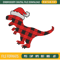 Dinosaur Buffalo Plaid Embroidery Designs, Christmas Machine Embroidery Design, Machine Embroidery Designs - Premium & Original SVG Cut Files.png