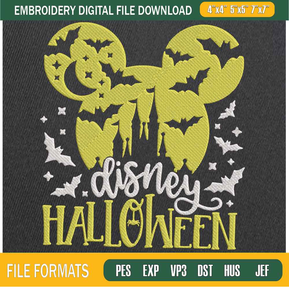 Disney Castle Halloween Night Embroidery Designs, Halloween Machine Embroidery Design, Machine Embroidery Designs - Premium & Original SVG Cut Files.jpg