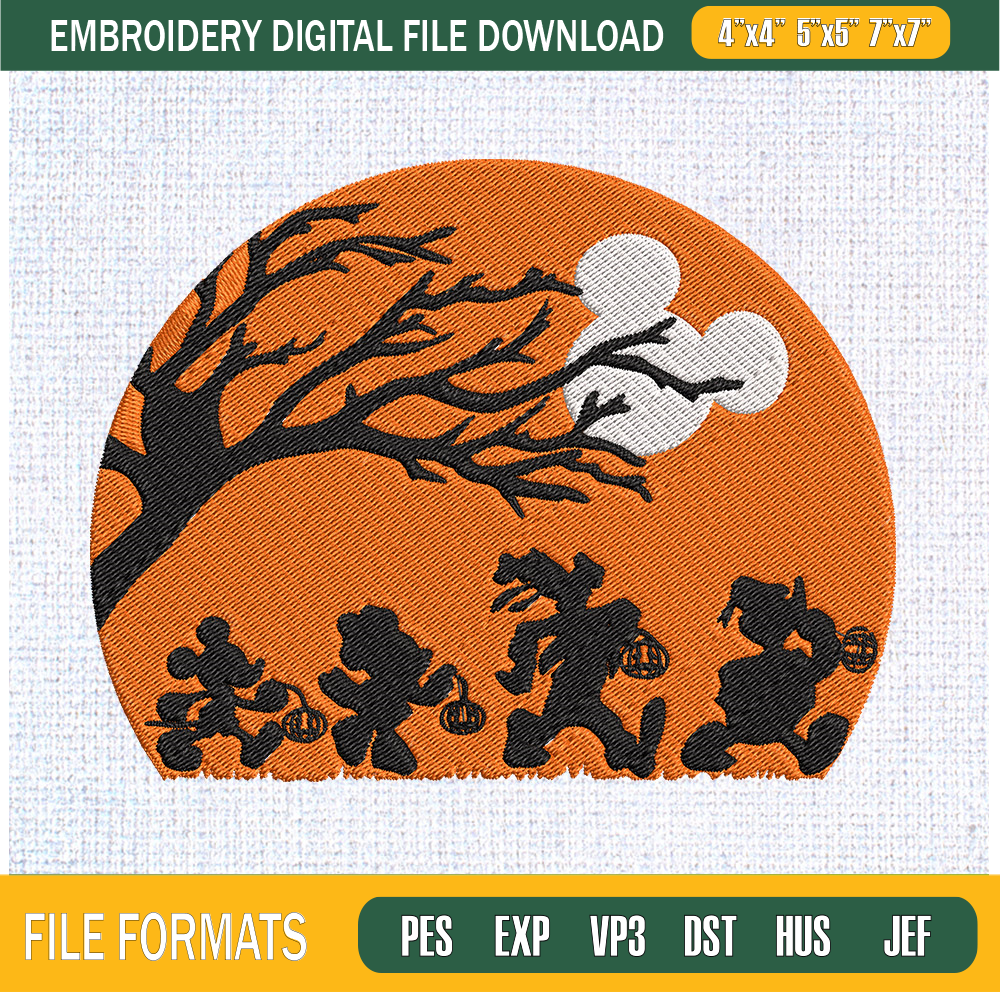 Disney Character Halloween Embroidery Designs, Halloween Machine Embroidery Design, Machine Embroidery Designs - Premium & Original SVG Cut Files.jpg