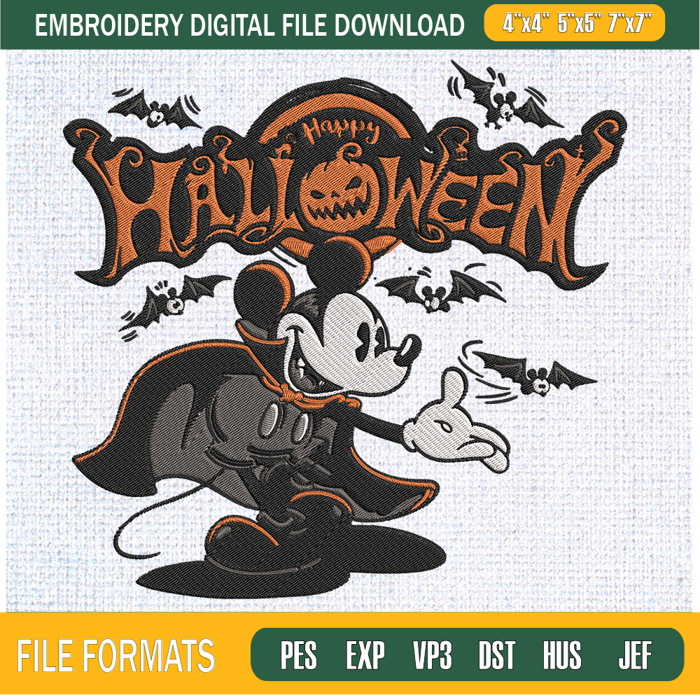 Disney Happy Halloween Embroidery Designs, Halloween Machine Embroidery Design, Machine Embroidery Designs - Premium & Original SVG Cut Files.jpg