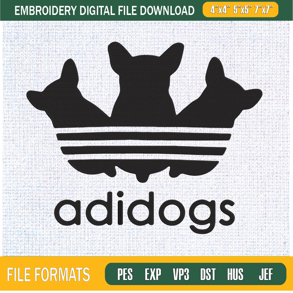 Dog Embroidery Designs, Adidogs Machine Embroidery Design, Machine Embroidery Designs - Premium & Original SVG Cut Files.jpg