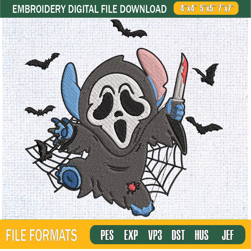 Ghostface Stitch Funny Embroidery Designs, Halloween Machine Embroidery Design, Machine Embroidery Designs - Premium & Original SVG Cut Files.jpg