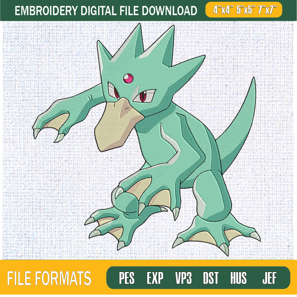 Golduck Pokemon Embroidery Designs, Pokemon Machine Embroidery Design, Machine Embroidery Designs - Premium & Original SVG Cut Files.jpg