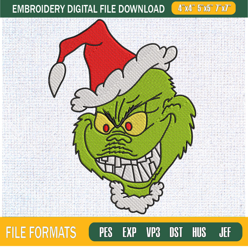 Grinch Sly Laugh Embroidery Designs, Christmas Machine Embroidery Design, Machine Embroidery Designs - Premium & Original SVG Cut Files.jpg