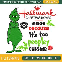 hallmark christmas movies grinch embroidery designs, christmas machine embroider,embroidery design,embroidery svg,machin