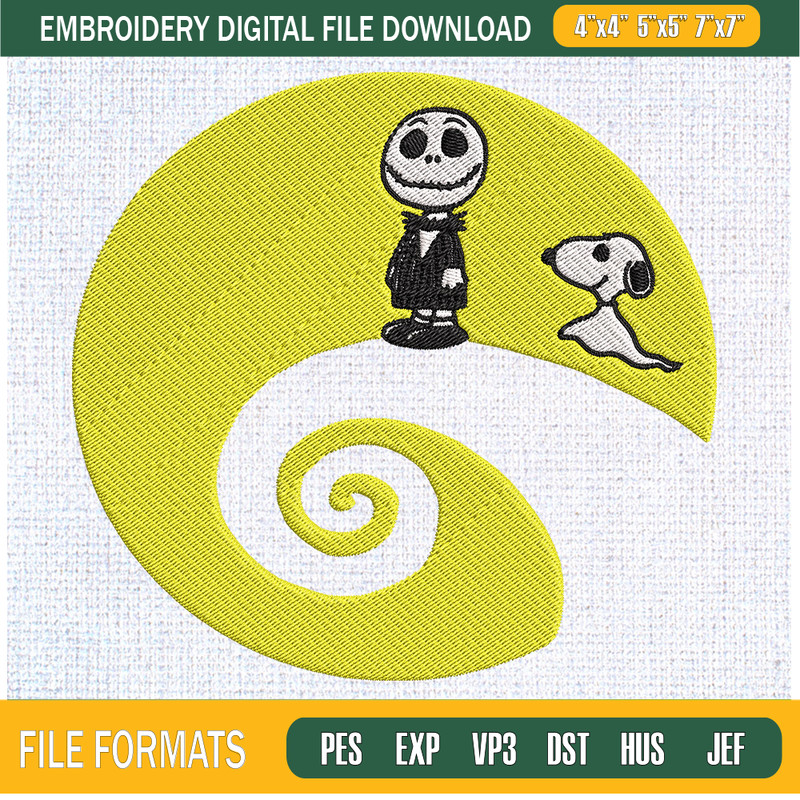 Halloween Jack Skellington Snoopy Embroidery Designs, Halloween Machine Embroidery Design, Machine Embroidery Designs - Premium & Original SVG Cut Files.jpg
